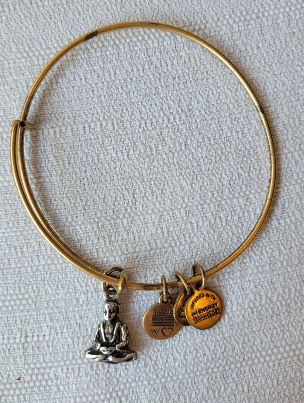 Alex and Ani Buddha Charm Bracelet